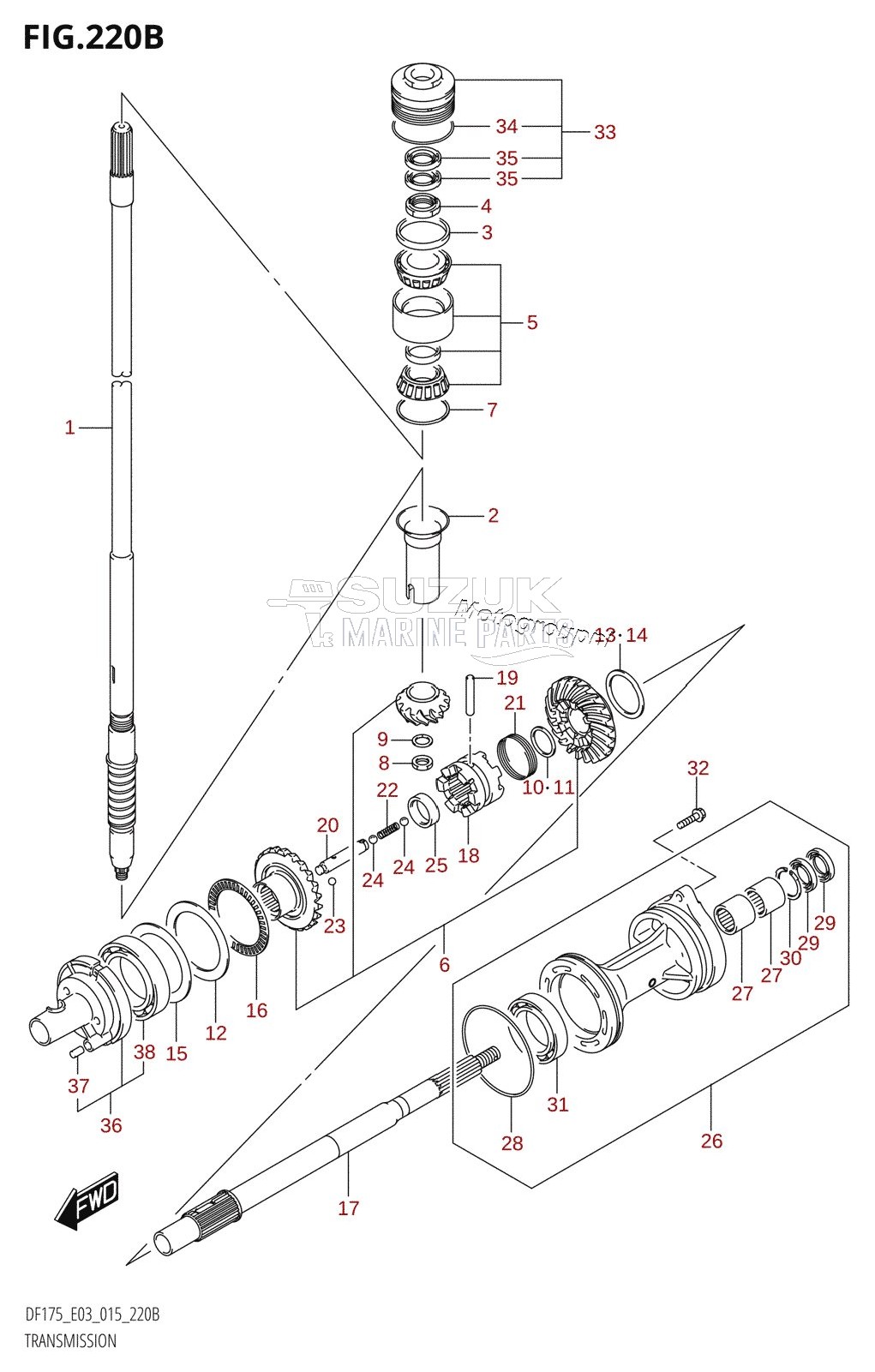 TRANSMISSION (DF150TG:E03)