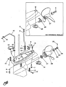 L130BETO drawing PROPELLER-HOUSING-AND-TRANSMISSION