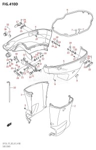 DF150 From 15002F-310001 (E03)  2013 drawing SIDE COVER (DF175Z:E03)