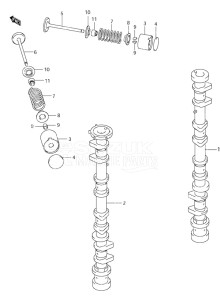 Outboard DF 115 drawing Camshaft