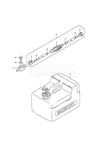 Outboard DF 9.9A drawing Fuel Tank