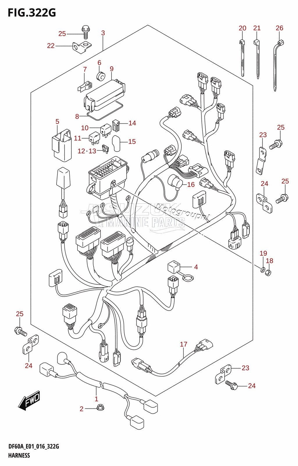 HARNESS (DF60A:E01)