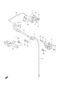 DF 20A drawing Clutch Rod Remote Control