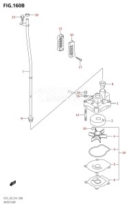 DF25 From 02503F-410001 (E03)  2014 drawing WATER PUMP (DF25R:E03)