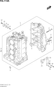 15004F-040001 (2020) 150hp E03-USA (DF150AST) DF150AST drawing CYLINDER BLOCK