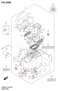 DF300B From 30003F-440001 (E11)  2024 drawing ENGINE COVER (DF350A,DF350AMD)