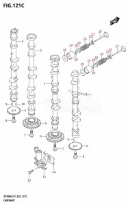 DF300A From 30002P-340001 (E11 E40)  2023 drawing CAMSHAFT (DF250A:(020,021))