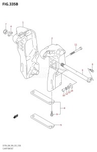 DF80A From 08002F-110001 (E03)  2011 drawing CLAMP BRACKET (011)