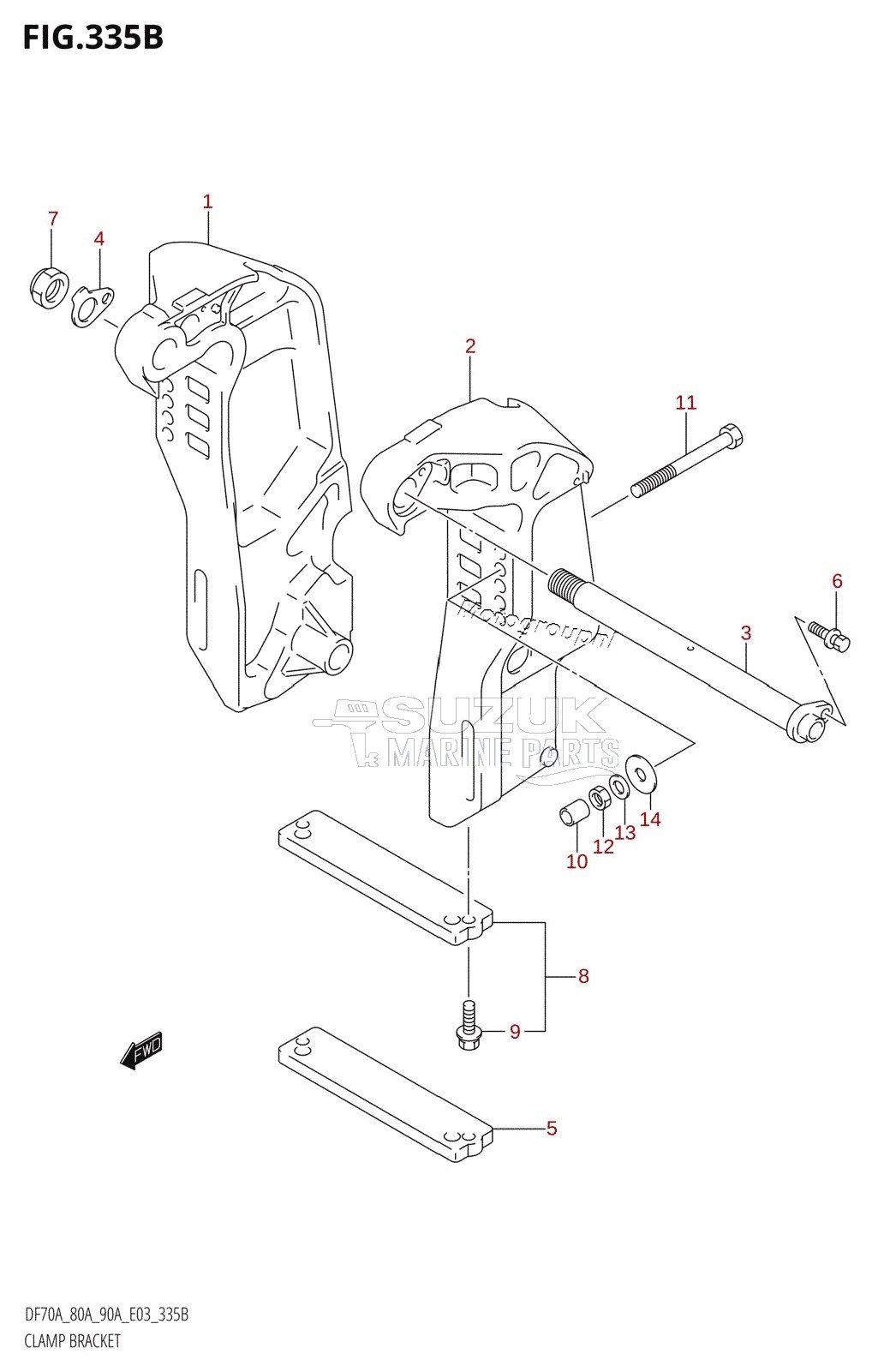 CLAMP BRACKET (011)