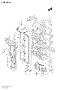 20004F-240001 (2022) 200hp E03-USA (DF200AST) DF200AST drawing CYLINDER HEAD (DF200AST,DF200ARSS)