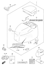 Outboard DF 50A drawing Engine Cover