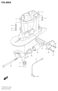 15002Z-140001 (2021) 150hp E40-Costa Rica (DF150WZ) DF150 drawing DRIVE SHAFT HOUSING