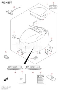 06003F-140001 (2021) 60hp E11-Gen. Export 2 (DF60AVT  DF60AVT_   DF60AVT   DF60AVTH  DF60AVTH_   DF60AVTH) DF60A drawing ENGINE COVER (DF50AVT:E03:021)