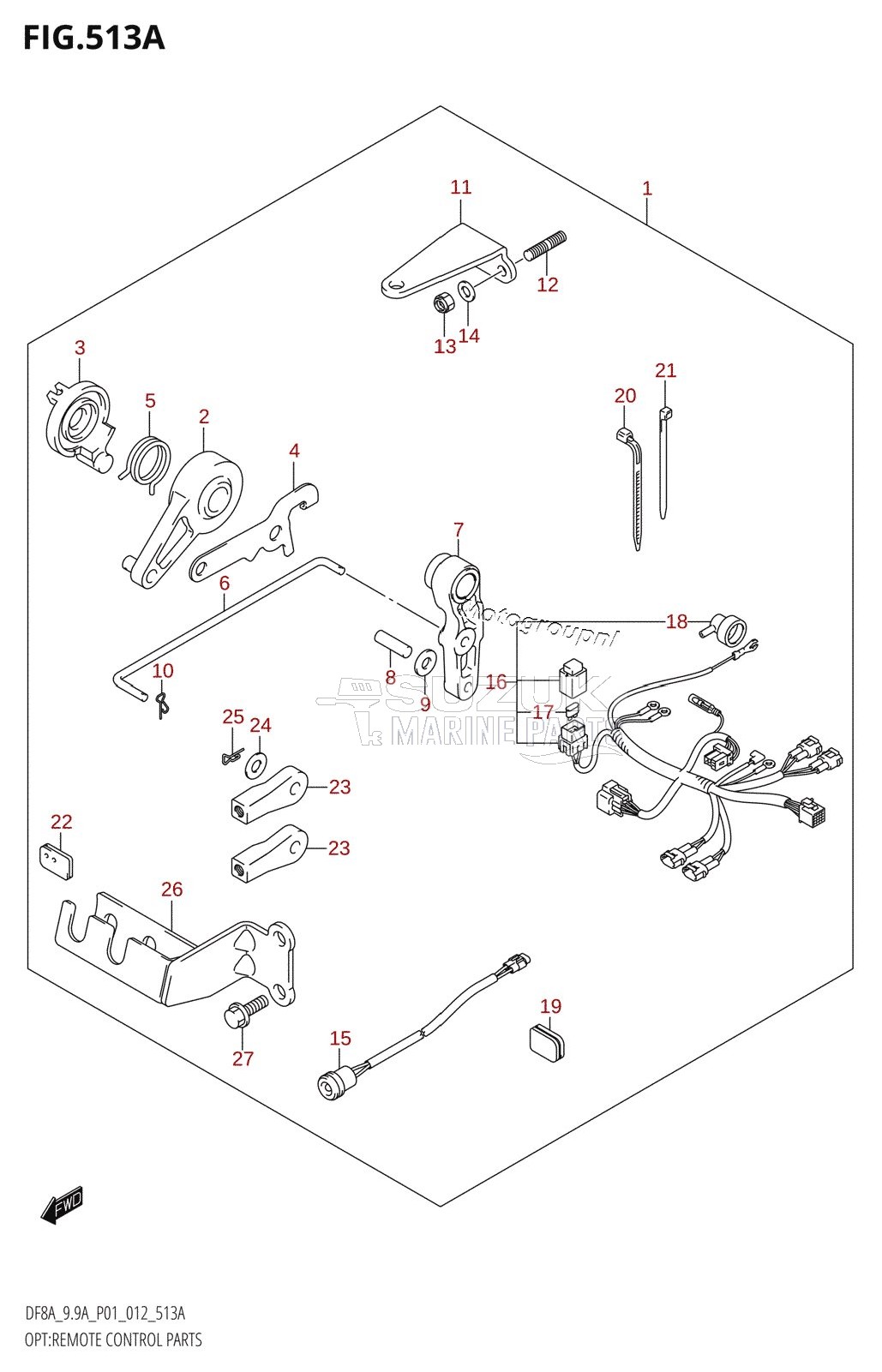 OPT:REMOTE CONTROL PARTS (DF8A:P01)