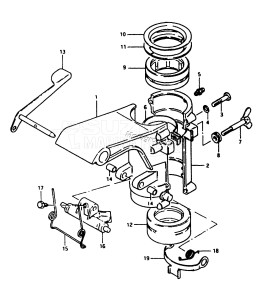 DT9 From d-10001 ()  1983 drawing SWIVEL BRACKET