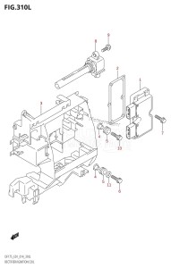 DF175TG From 17502F-410001 (E01 E40)  2014 drawing RECTIFIER /​ IGNITION COIL (DF175TG:E01)