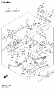 DF100B From 10004F-910001 (E01 E40)  2019 drawing TILLER HANDLE (DF70ATH,DF90ATH)