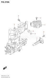 06003F-710001 (2017) 60hp E03-USA (DF60AVT) DF60A drawing RECTIFIER / IGNITION COIL