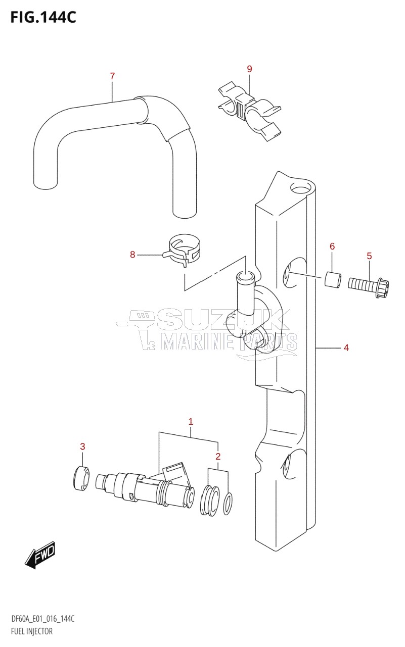 FUEL INJECTOR (DF40ATH:E01)