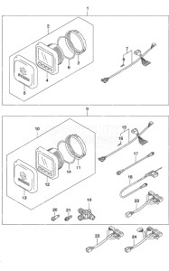 Outboard DF 150AP drawing Multi Function Gauge (1)