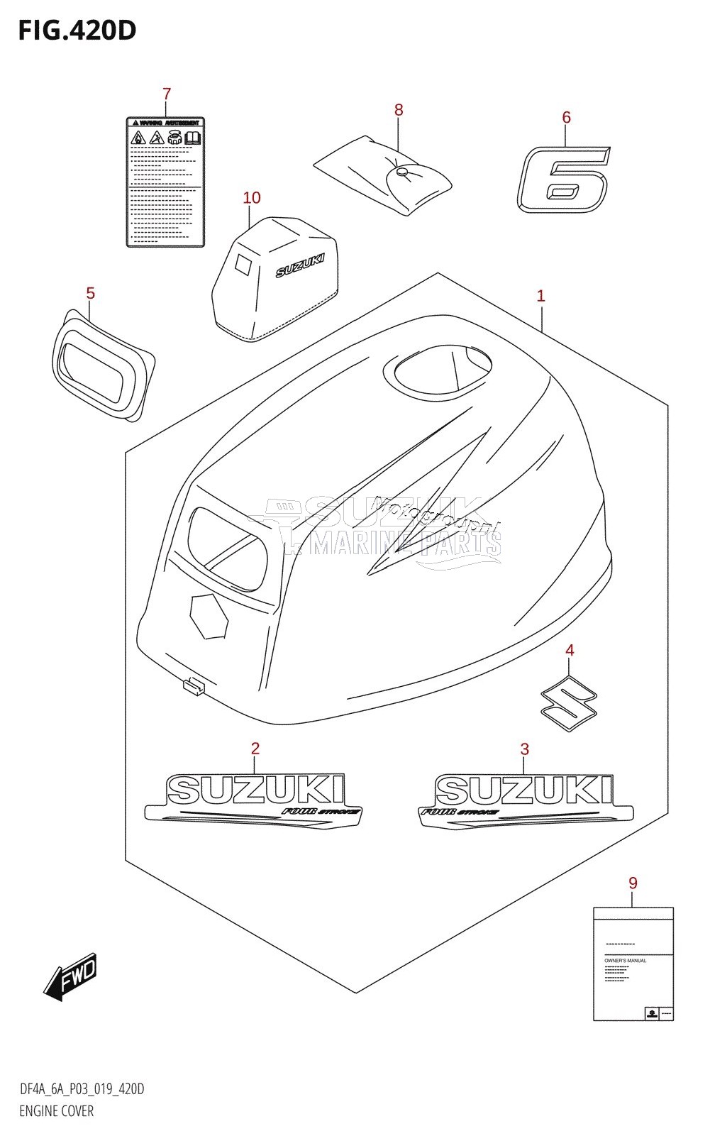 ENGINE COVER (DF6A)