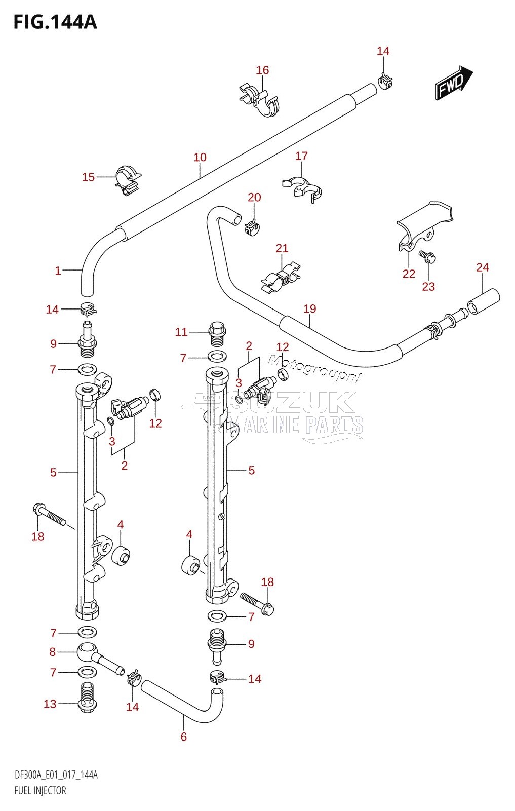 FUEL INJECTOR (DF300A:E01)