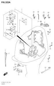 11506Z-240001 (2022) 115hp E11 E40-Gen. Export 1-and 2 (DF115BZ  DF115BZ) DF115BZ drawing HARNESS (DF140BT,DF140BZ)