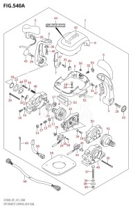 DF250A From 25003P-310001 (E01 E40)  2013 drawing OPT:REMOTE CONTROL ASSY DUAL