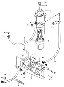 DT40 From 04003-131001 ()  1991 drawing FUEL PUMP (DT40C,DT40W /​ ~MODEL:94)