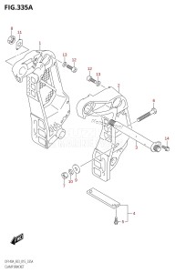 DF140AZ From 14003Z-510001 (E03)  2015 drawing CLAMP BRACKET (DF100AT:E03)