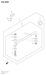 DF90A From 09003F-310001 (E01 E40)  2013 drawing DRAG LINK (DF90ATH:E40)