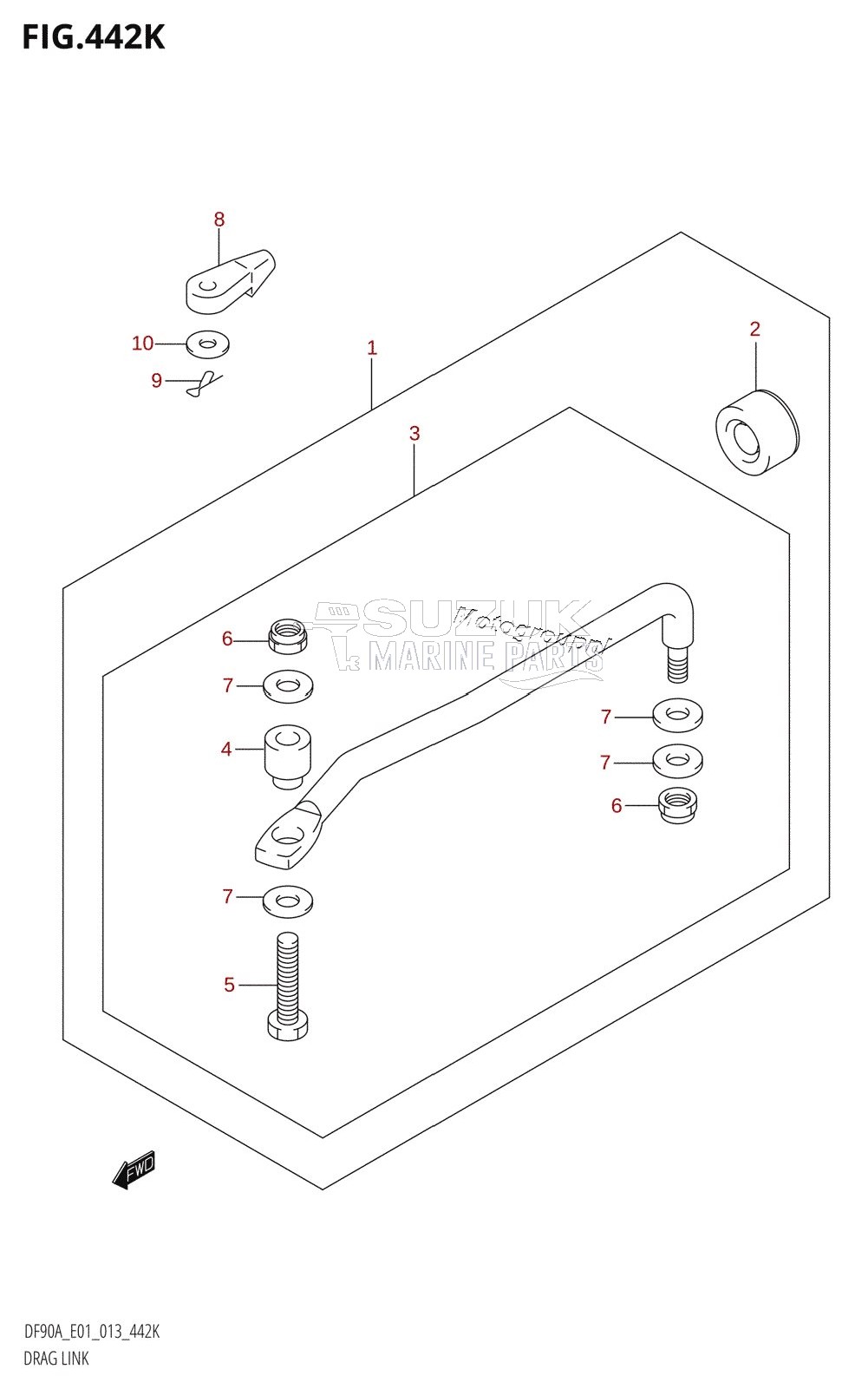 DRAG LINK (DF90ATH:E40)