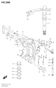 DF115AST From 11504F-710001 (E03)  2017 drawing SWIVEL BRACKET (DF115AZ:E40)