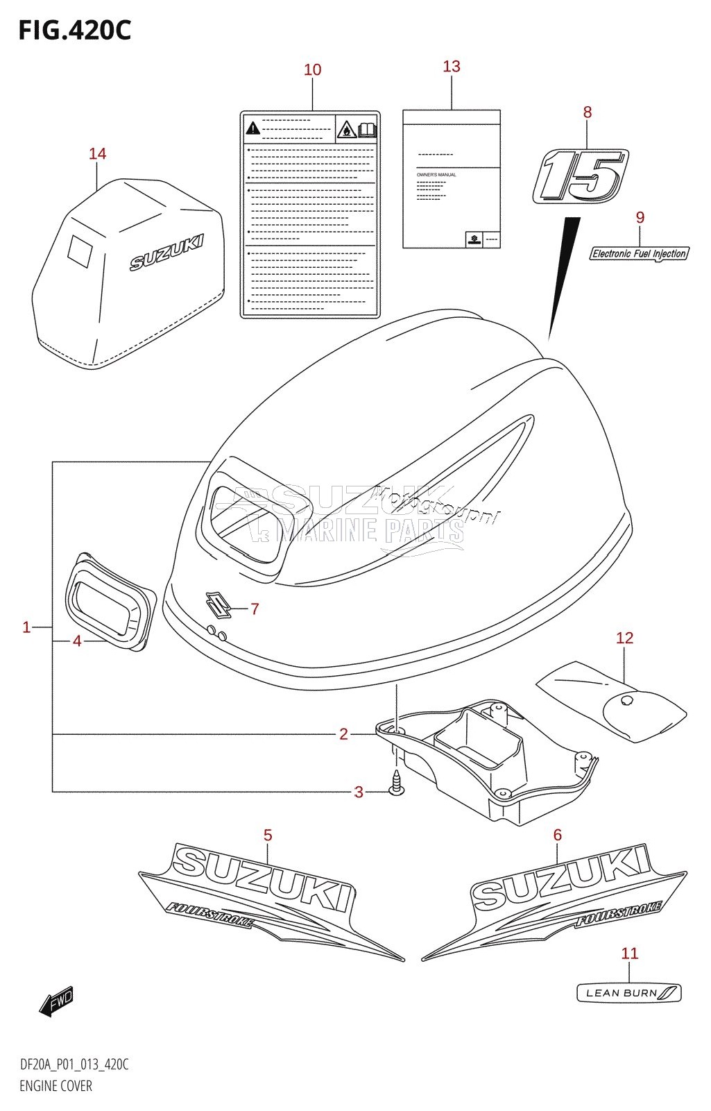 ENGINE COVER (DF15A:P01)