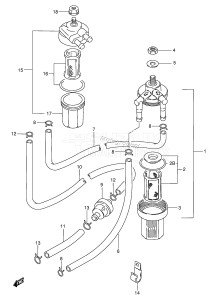 DT15 From 01501K-651001 ()  1996 drawing FUEL PUMP (DT9.9K /​ 15K)