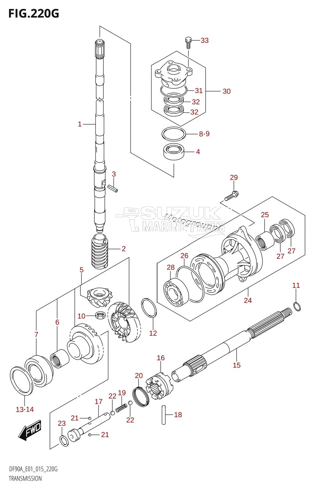 TRANSMISSION (DF90A:E01)