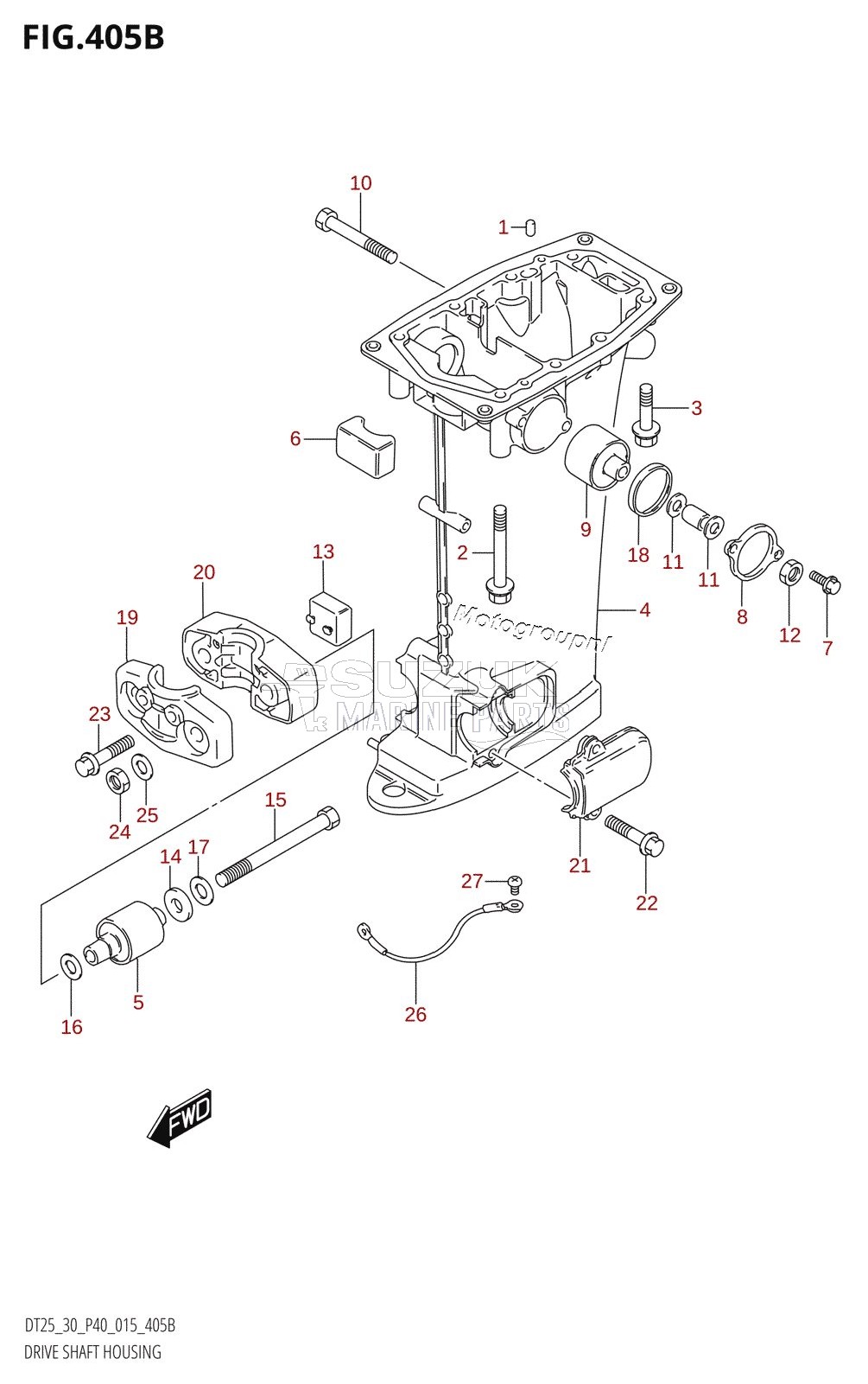 DRIVE SHAFT HOUSING (DT30:P40)