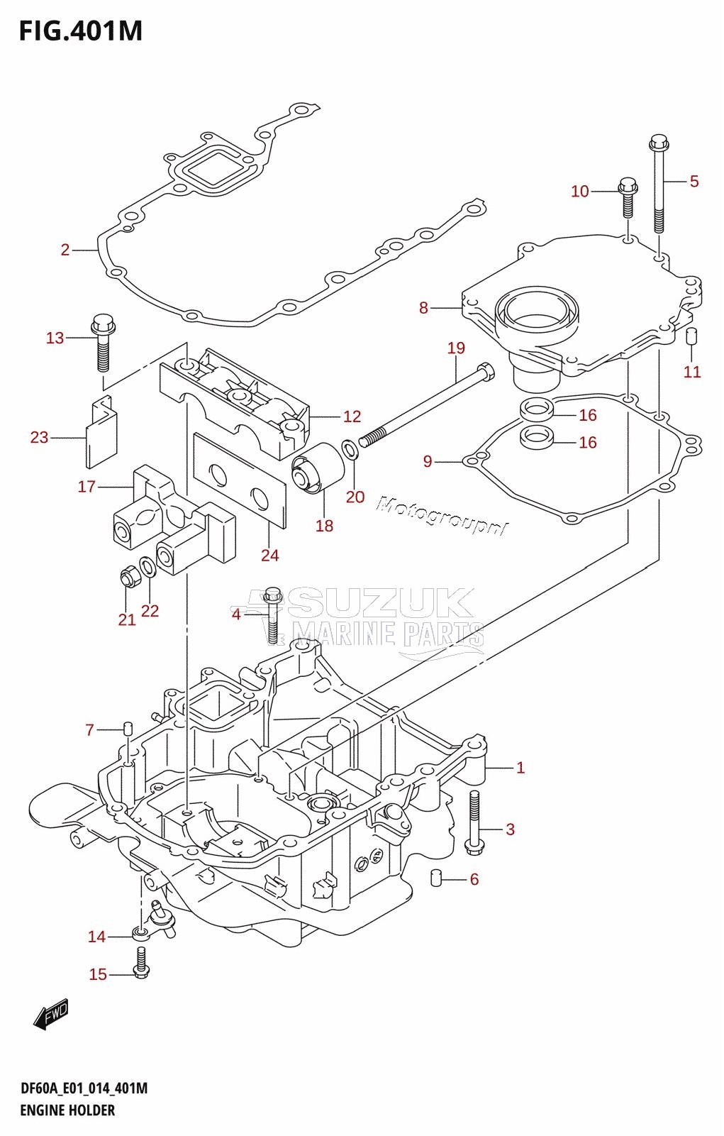 ENGINE HOLDER (DF60ATH:E40)