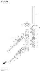 00995F-410001 (2014) 9.9hp P01-Gen. Export 1 (DF9.9B  DF9.9BR  DF9.9BT) DF9.9B drawing CAMSHAFT (DF20ATH:P01)