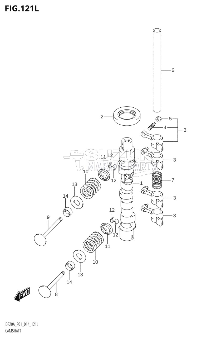 CAMSHAFT (DF20ATH:P01)