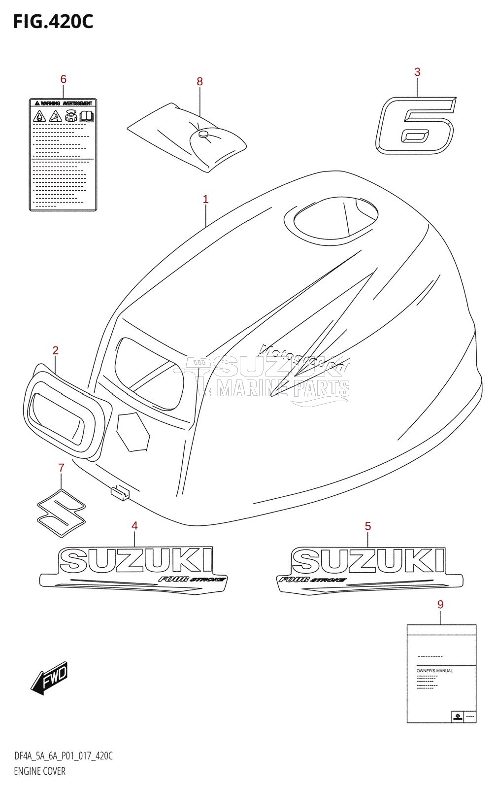 ENGINE COVER (DF6A:P01)