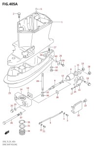 DF70 From 07001F-861001 (E01)  1998 drawing DRIVE SHAFT HOUSING