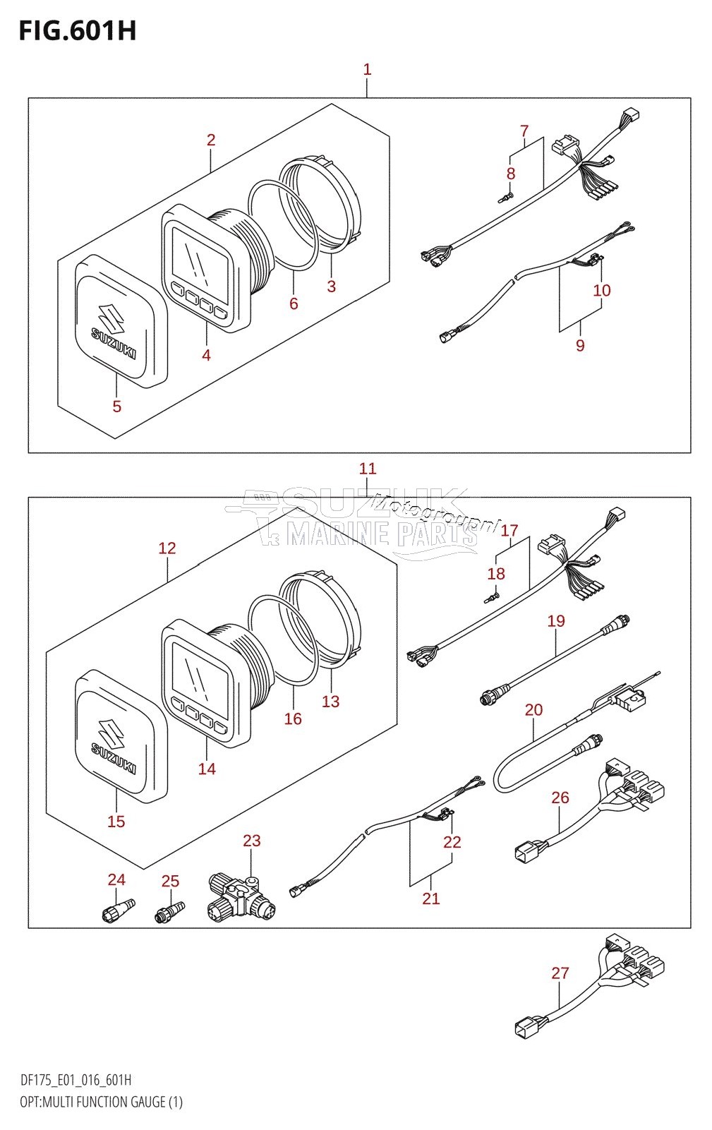 OPT:MULTI FUNCTION GAUGE (1) (DF175ZG:E40)