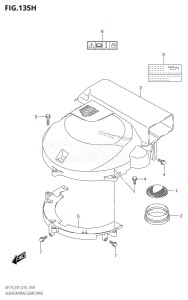 DF175ZG From 17502Z-610001 (E01 E40)  2016 drawing SILENCER /​ RING GEAR COVER (DF150ZG:E40)