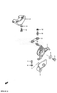 DT15 From 01501-508231 ()  1985 drawing THROTTLE CONTROL