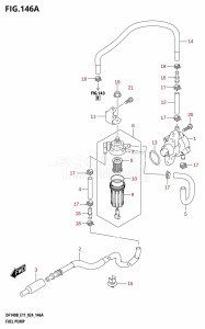 DF140BT From 14005F-440001 (E11 - E40)  2024 drawing FUEL PUMP