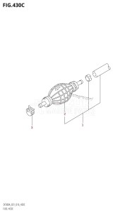 DF300A From 30002P-610001 (E01 E40)  2016 drawing FUEL HOSE (DF250A:E01)