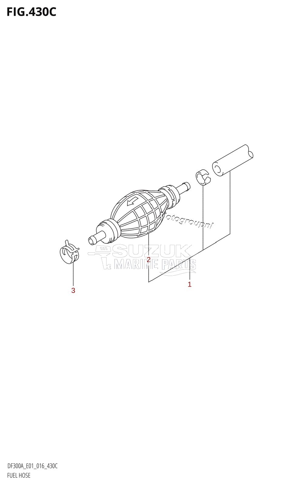 FUEL HOSE (DF250A:E01)