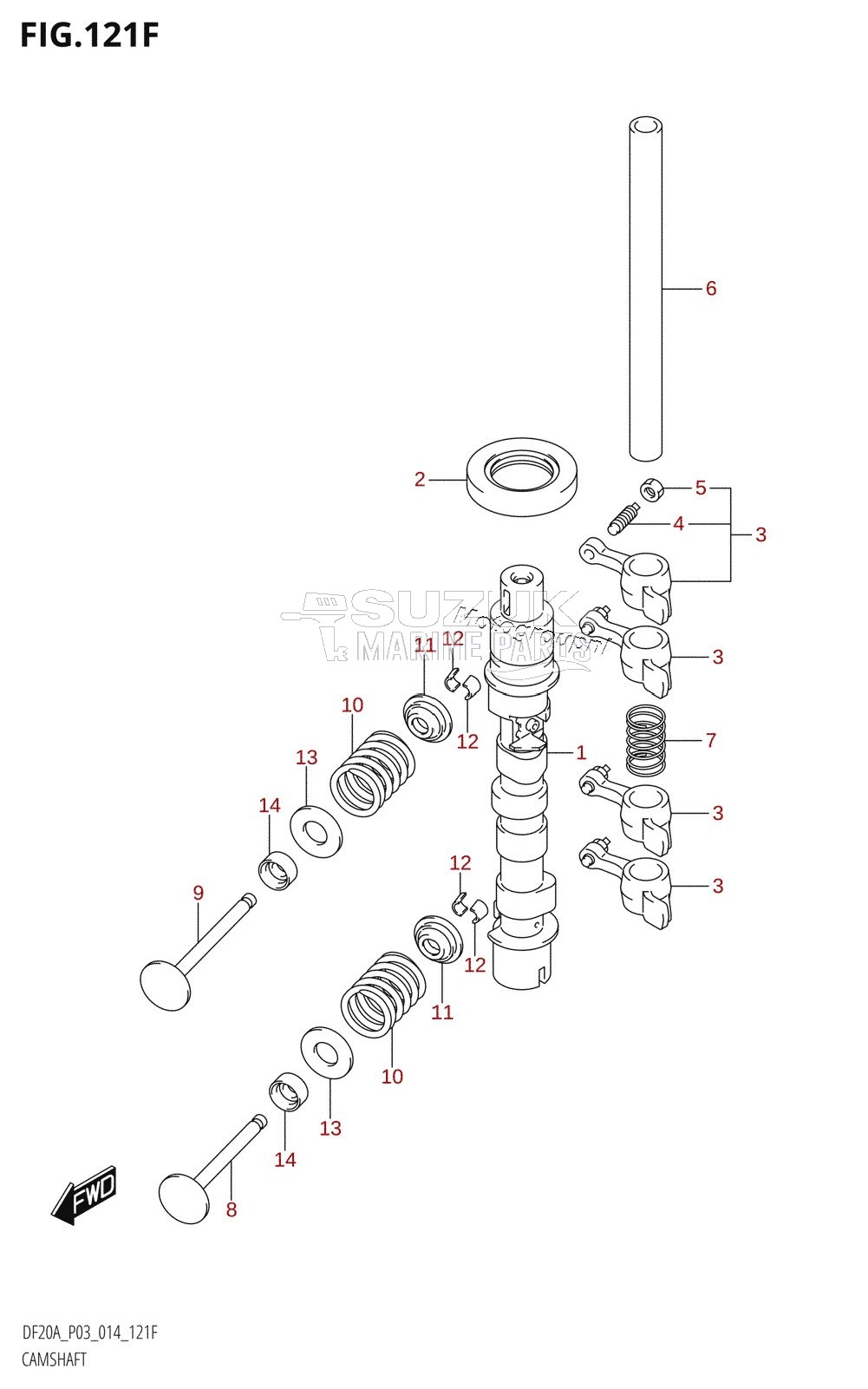 CAMSHAFT (DF15AR:P03)