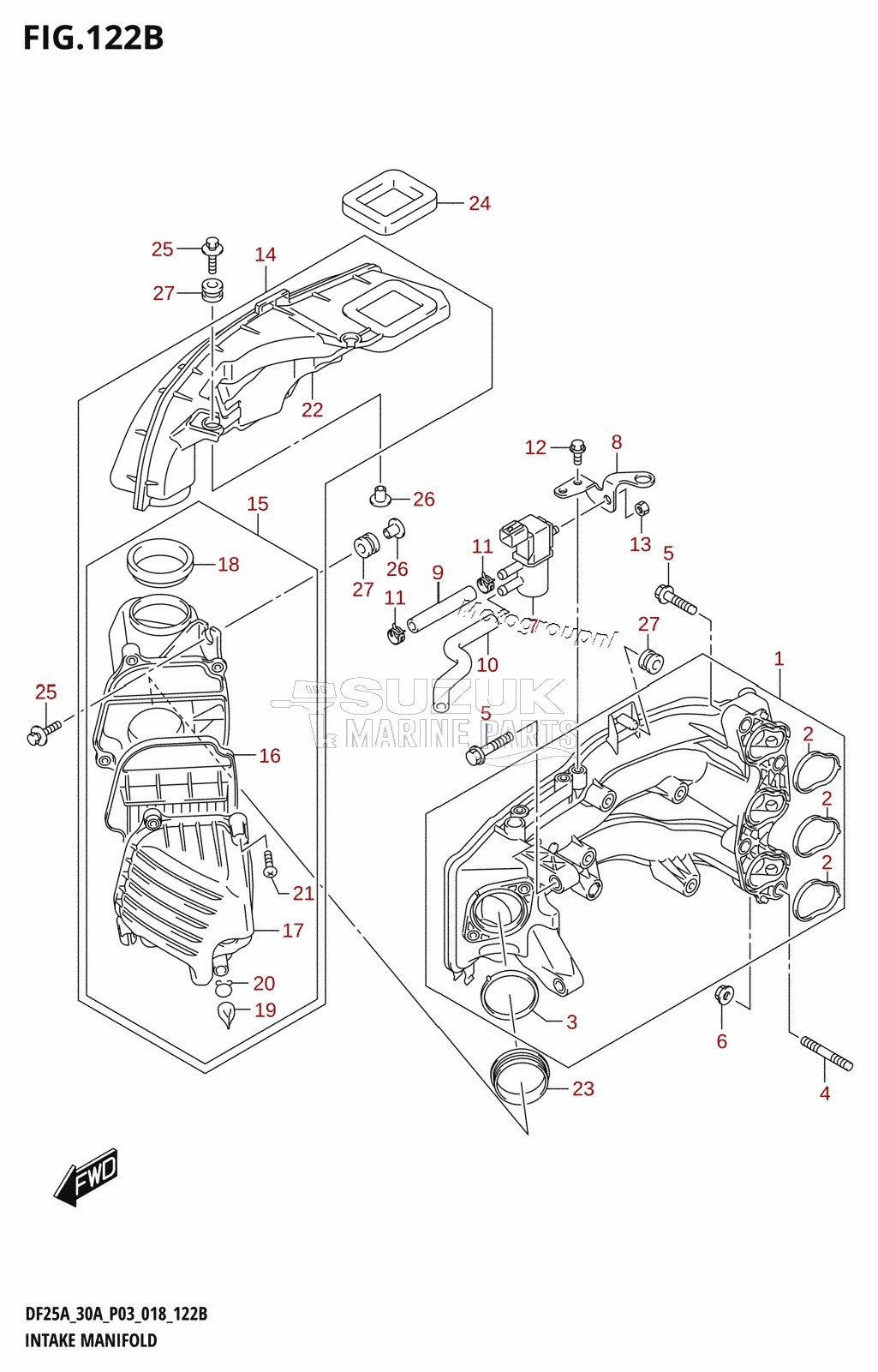 INTAKE MANIFOLD (DF30AT,DF30ATH)